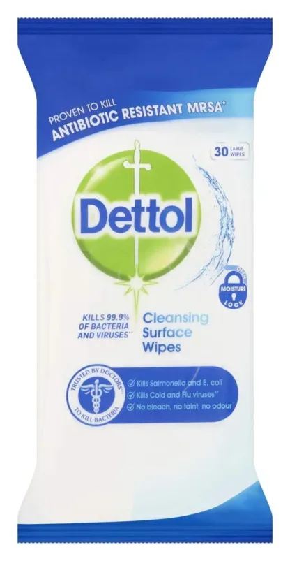 Dettol Cleansing Surface Wipes Large x 30