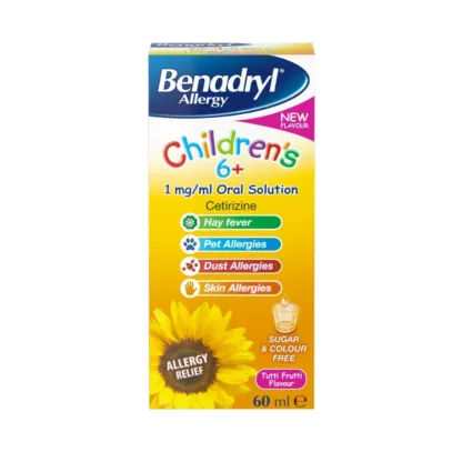 Benadryl Allergy Oral Solution Childrens 6+ 60ml