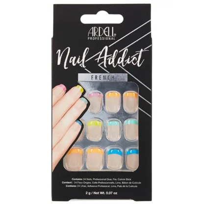 Ardell Nail Addict French False Nails 24pcs