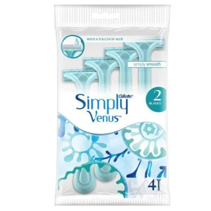 Gillette Simply Venus 2 Disposable Razors x 4