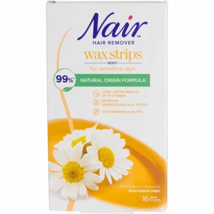 Nair Chamomile Cold Body Wax Strips x 16