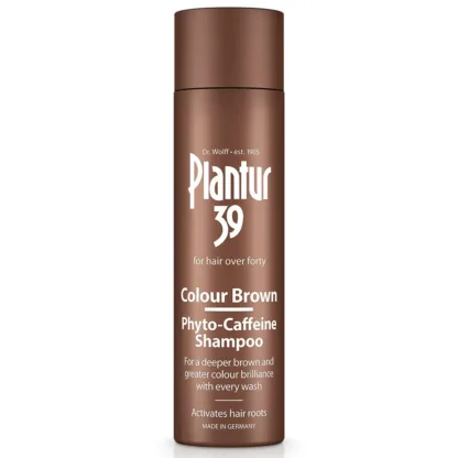 Plantur 39 Colour Brown Phyto-Caffeine Shampoo for Hair Over Forty - 250ml