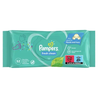 Pampers Fresh Clean Baby Wipes x 52