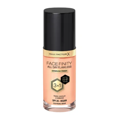 Max Factor Face Finity All Day Flawless 3 In 1 35 Pearl Beige Foundation 30ml