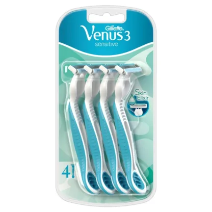 Venus 3 Sensitive Womens Disposable Razors  x 4