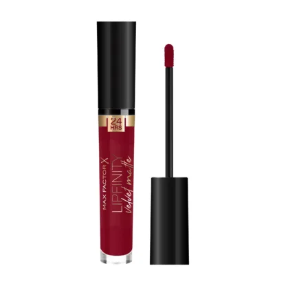 Max Factor Lipfinity Velvet Matte Liquid Lipstick 3.5ml - 90 Red Allure