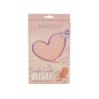 Sunkissed Double Sided Velvet Tanning Mitt - Peach