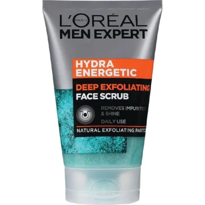 L'Oreal Men Expert Hydra Energetic Deep Exfoliating Face Scrub - 100ml