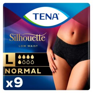 Tena Silhouette Normal Noir Incontinence Pants Large x 9