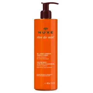 Nuxe Reve de Miel Face and Body Ultra-Rich Cleansing Gel 400ml - Dry/Sensitive Skin