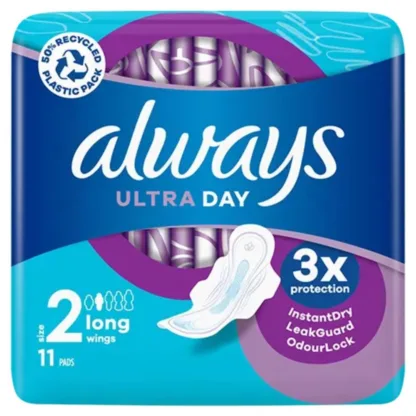 Always Ultra Sanitary Towels Long With Wings Size 2 x 11