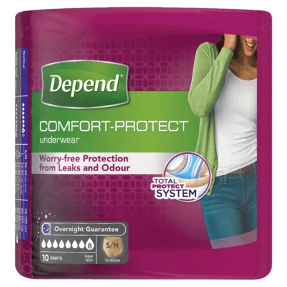 Depend Pants Super Female Small/Medium x 10