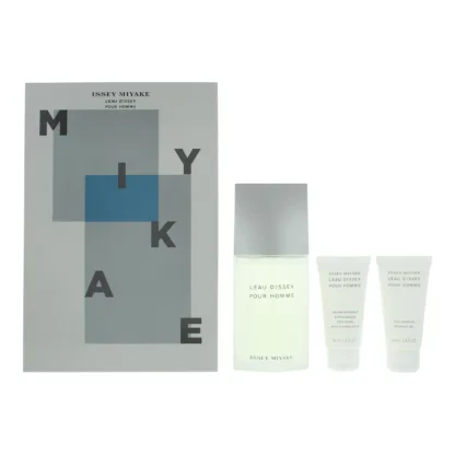 Issey Miyake L'eau D'issey Pour Homme 3 Piece Gift Set: Eau de Toilette 125ml