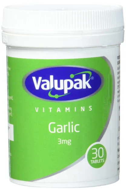 Valupak Garlic 30 Tablets