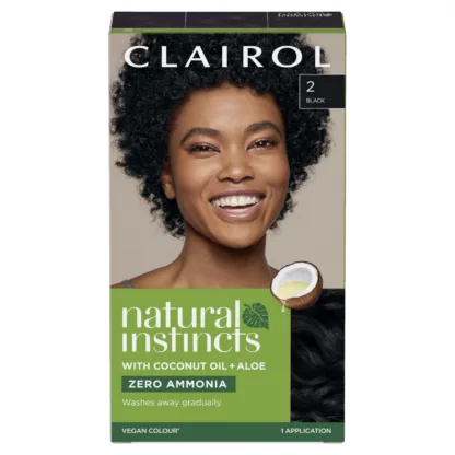 Clairol Natural Instincts Hair Dye 2 Black - 177ml