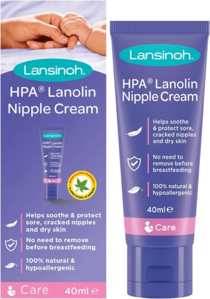 Lansinoh HPA Lanolin 40ml - The Ultimate Relief for Sore Nipples and Cracked Skin