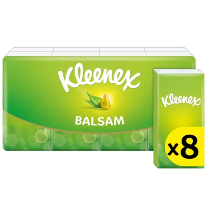 Kleenex Hanks Tissue Balsam Regular x 9