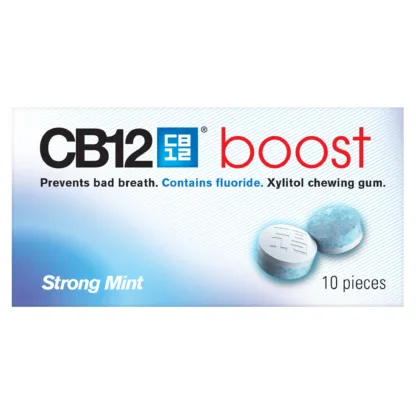 CB12 Boost Chewing Gum Strong Mint x 10