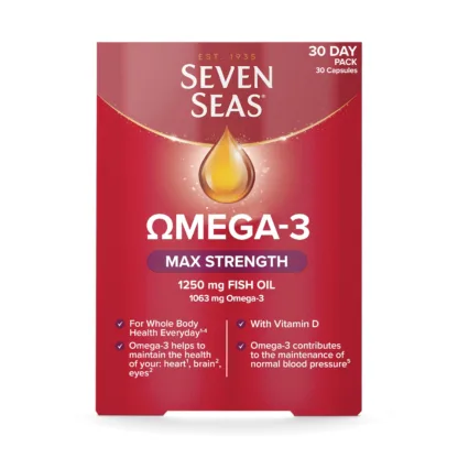 Seven Seas Omega-3 Max Strength With Vitamin D 30 Capsules