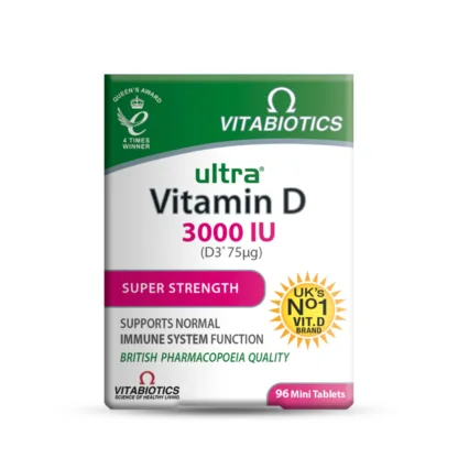 Vitabiotics Ultra Vitamin D 3000 IU Super Strength 96 Tablets