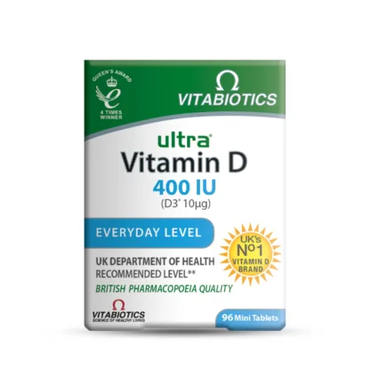 Vitabiotics Ultra Vitamin D 400 IU Everyday Level 96 Tablets