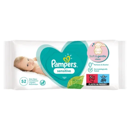 Pampers Sensitive Baby Wipes x 52