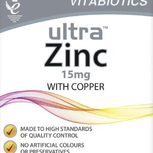 Vitabiotics Ultra Zinc 15mg with Copper 60 Tablets