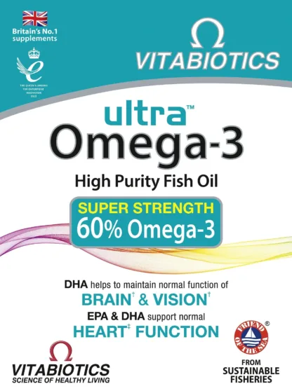 Vitabiotics Ultra Omega 3 High Purity Fish Oil 60 Capsules