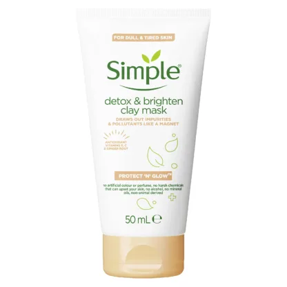 Simple Protect & Glow Detox & Brighten Clay Mask - 50ml