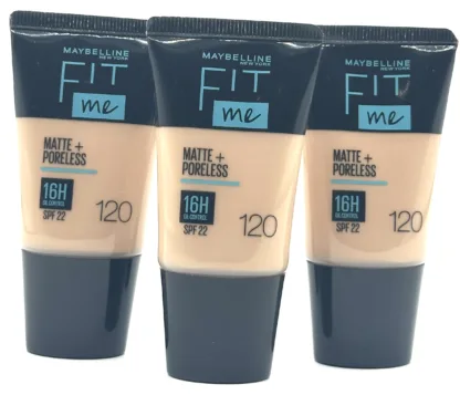 Maybelline Fit Me Matte & Poreless Foundation SPF22 18ml - 120 Classic Ivory