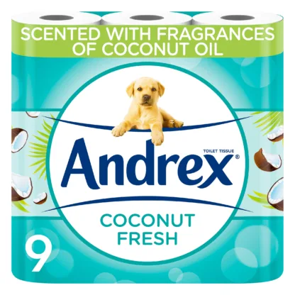 Andrex Coconut Fresh Toilet Roll x 9