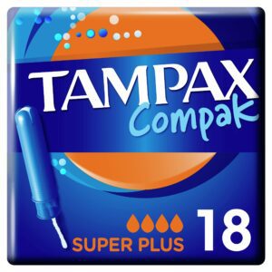 Tampax Compak Super Plus Applicator Tampons x 18