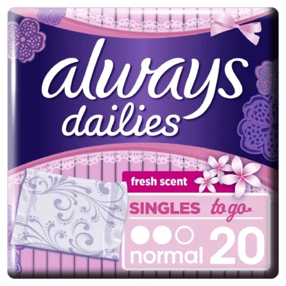 Always Dailies Liner 2 Go Scented 16 Pack x 20