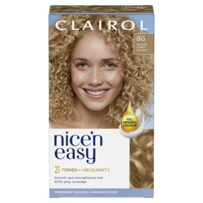 Nice & Easy Care Colour Medium Honey Blonde 8G