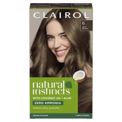 Clairol Natural Instincts Hair Dye 6 Light Brown - 177ml