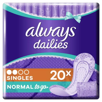 Always Dailies Normal Panty Liners Singles x 32