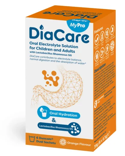 DiaCare Oral Electrolyte Solution Orange - 6x6.5g