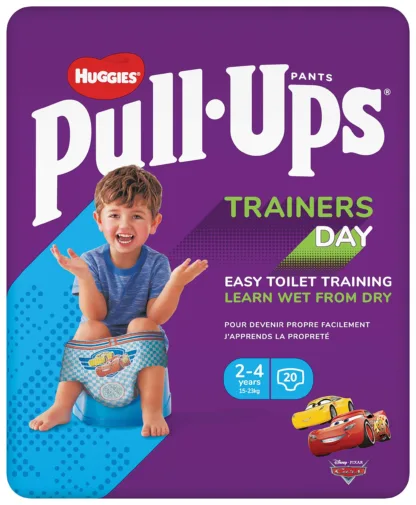 Huggies Pull-Ups Trainers Day Time Boy 2-4 Years Nappy Size 5-6+ x 20