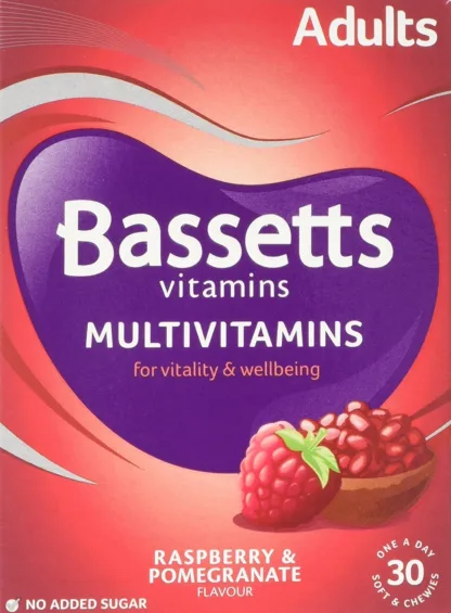 Bassett's Multi-Vitamin Pastilles Adult Raspberry and Pomegranate x 30