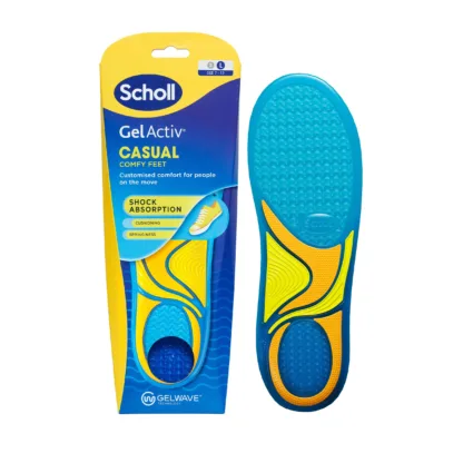 Scholl Gel Activ Casual Insoles Large 7-12 2 Pack