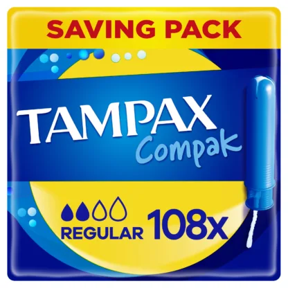 Tampax Compak Regular Applicator Tampons x 18