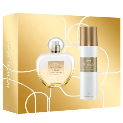 Antonio Banderas Her Golden Secret Gift Set 80ml EDT + 150ml Deodorant Spray