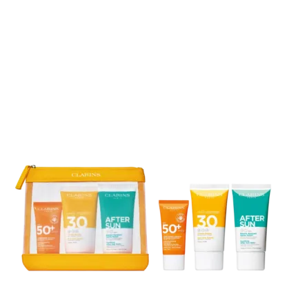 Clarins Sun Care Gift Set 50ml Face Sun Cream SPF50+ + 75ml Body Sun Cream SPF30 + 75ml After Sun