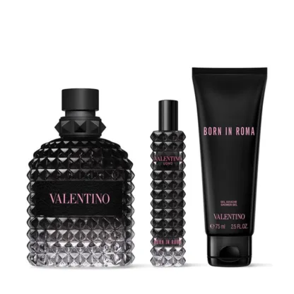 Valentino Born in Roma Uomo Gift Set 100ml EDT + 15ml EDT + 75ml Shower Gel