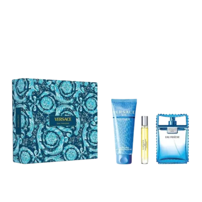 Versace Man Eau Fraiche Gift Set 100ml EDT + 10ml EDT + 150ml Shower Gel