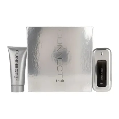 FCUK Connect Gift Set – 100ml Eau De Toilette + 100ml Body Wash