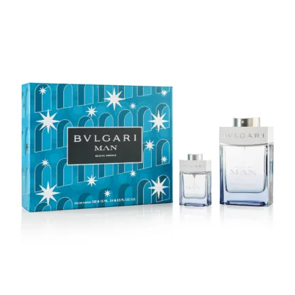 Bvlgari Man Glacial Essence Eau De Parfum 100ml Spray Set