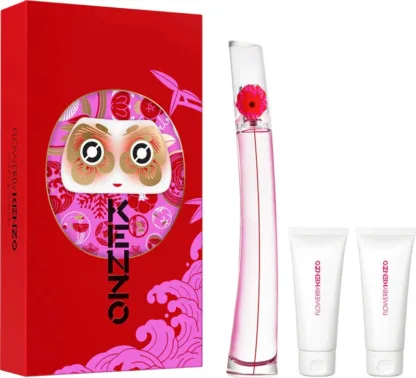 Kenzo Flower by Kenzo Poppy Bouquet Gift Set 100ml EDP + 10ml EDP + 75ml Body Lotion