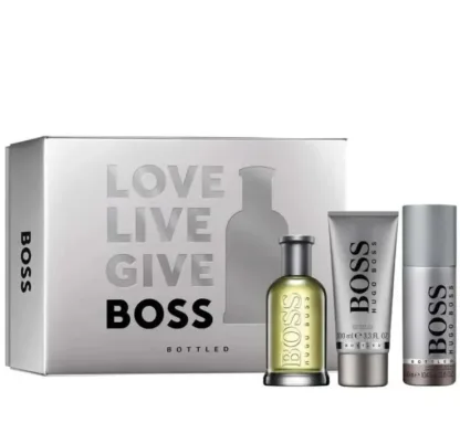 Hugo Boss Bottled 3 Piece Gift Set: Eau De Toilette 100ml - Shower Gel 100ml - Deodorant Spray 150ml