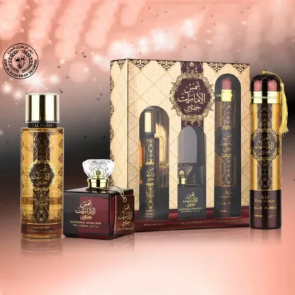 Ard Al Zaafaran Sham Al Emarat Khususi 3 Piece Gift Set: Eau De Parfum 100ml - Perfume Mist 250ml - Air Freshener 300ml